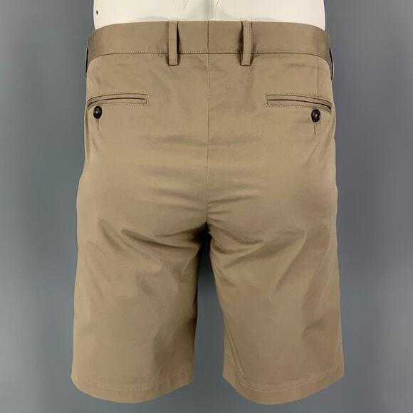DOLCE & GABBANA Size 36 Khaki Cotton Chino Shorts - Picture 2 of 4
